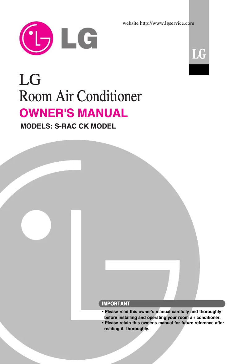 Page 1 de la notice Manuel utilisateur LG LSNH096QGA2