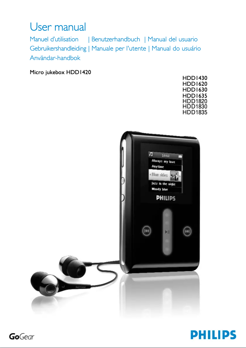 Image de la première page du manuel de l'appareil Micro Jukebox HDD082