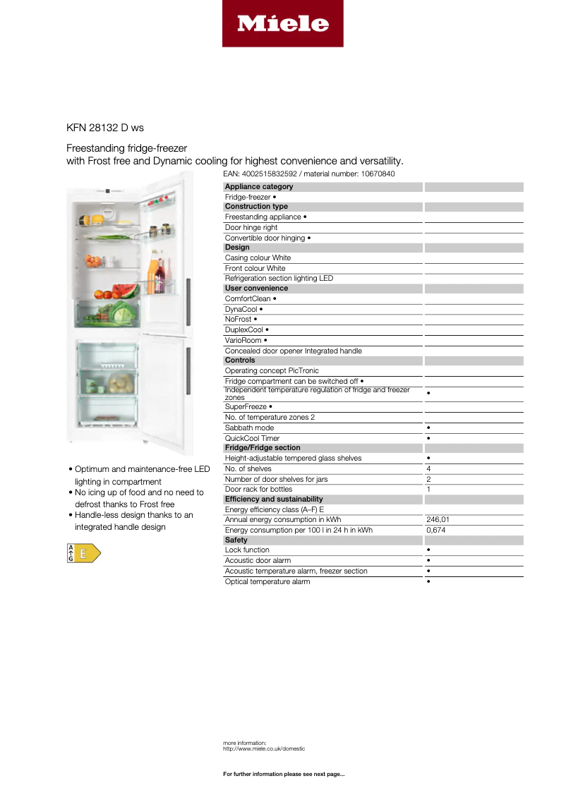 Image de la première page du manuel de l'appareil KFN 28132 D WS