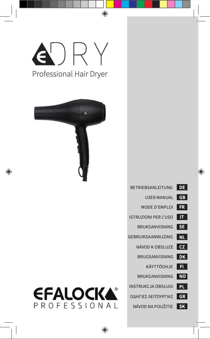 Image de la première page du manuel de l'appareil eDRY