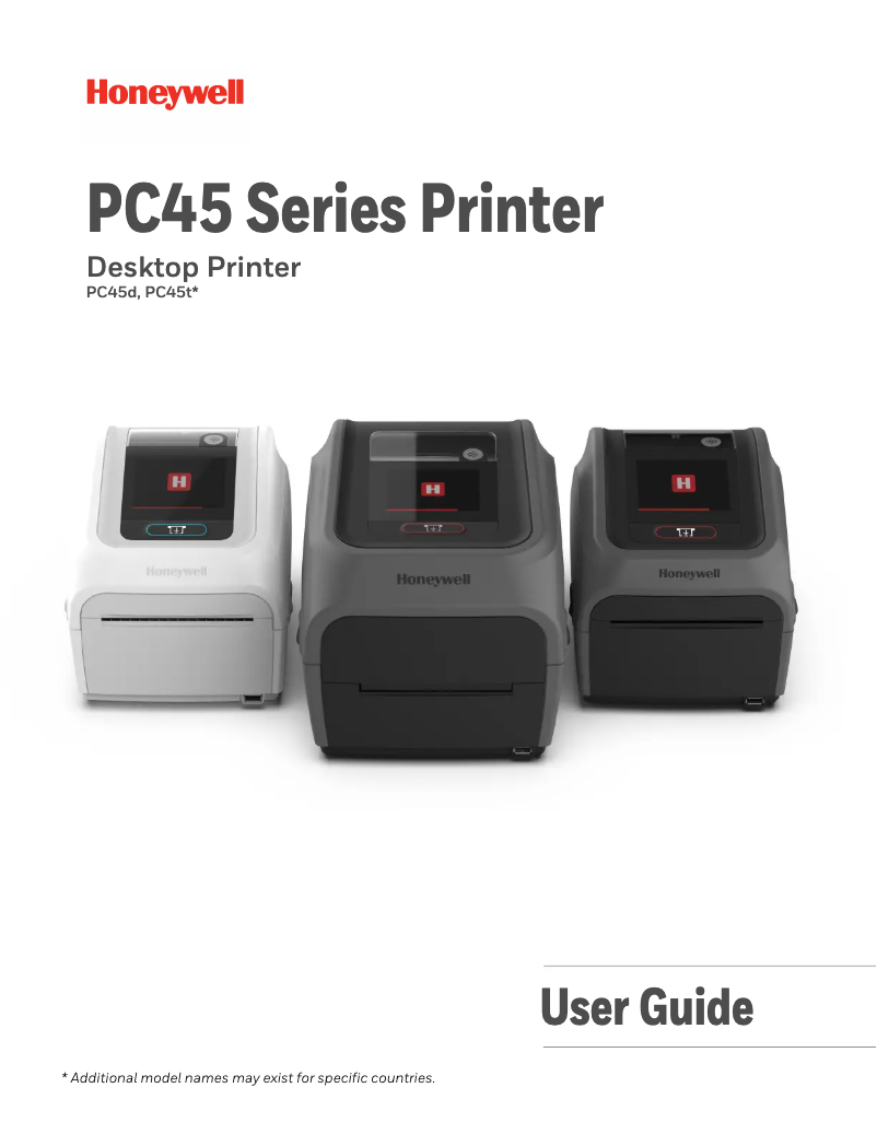 Image de la première page du manuel de l'appareil PC45t