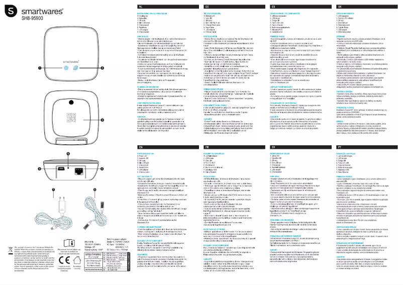 Page 1 de la notice Manuel utilisateur Smartwares SH8-95900