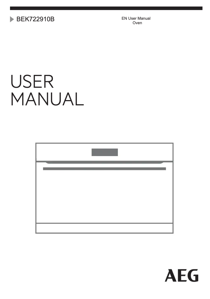 Página 1 del manual Manual de usuario AEG BEK722910B