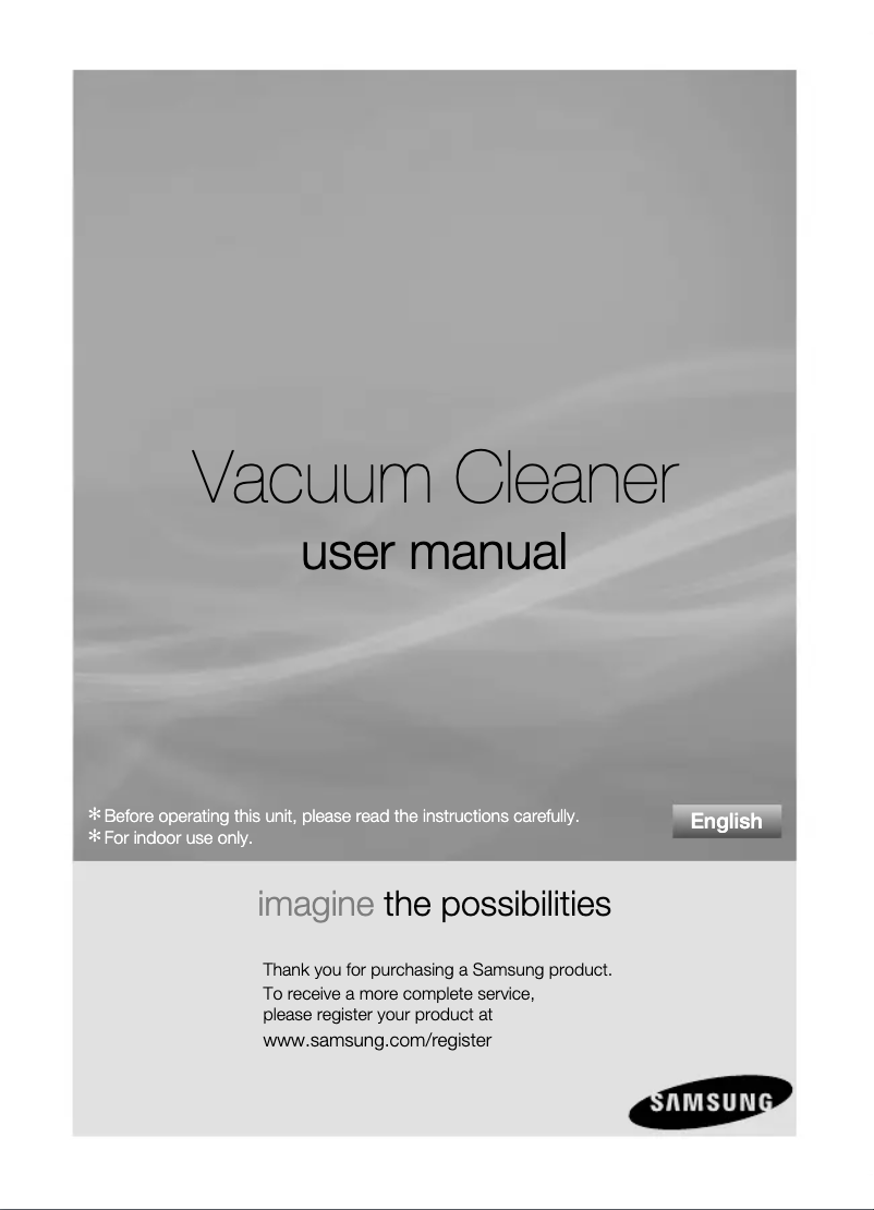 Page 1 de la notice Manuel utilisateur Samsung SC5250