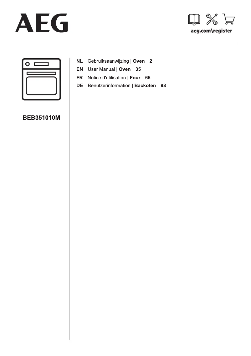 Page n°1 - Manuel utilisateur AEG BEB351010M