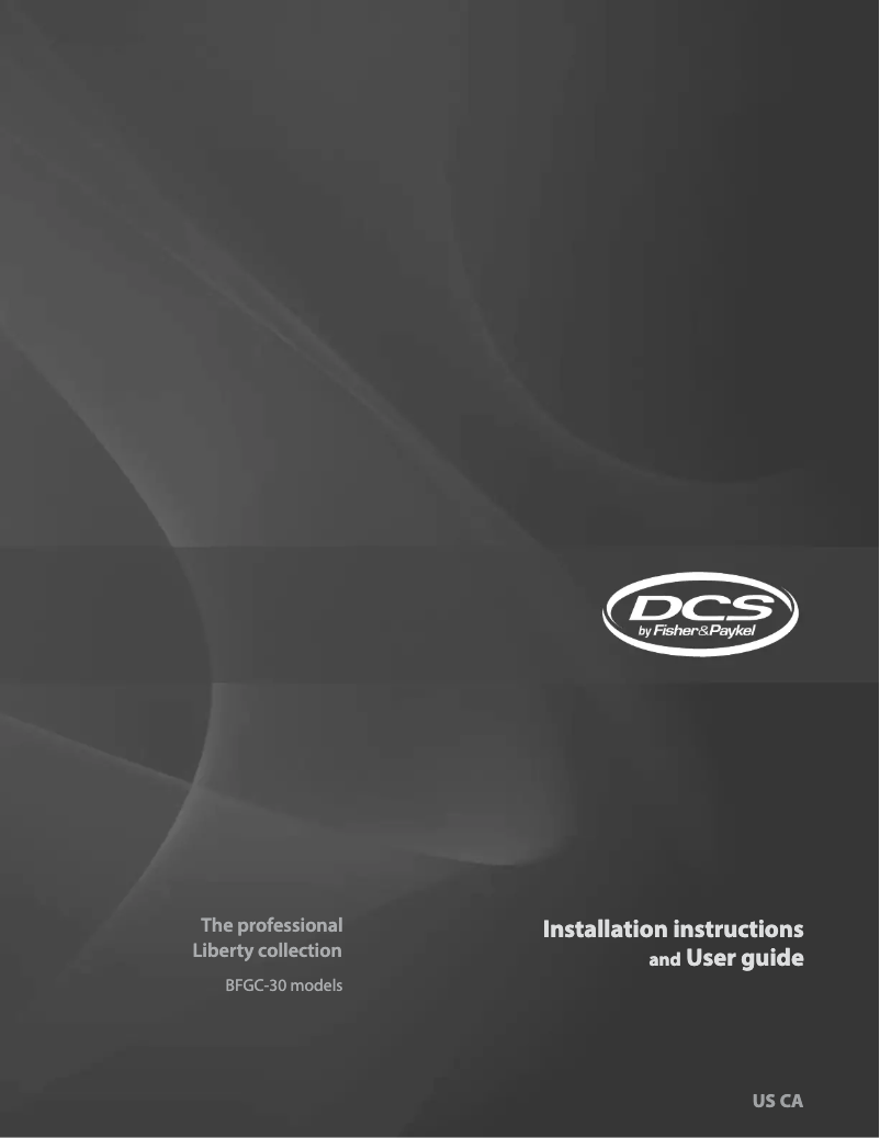 Página 1 del manual Manual de usuario DCS BFGC30BGDL