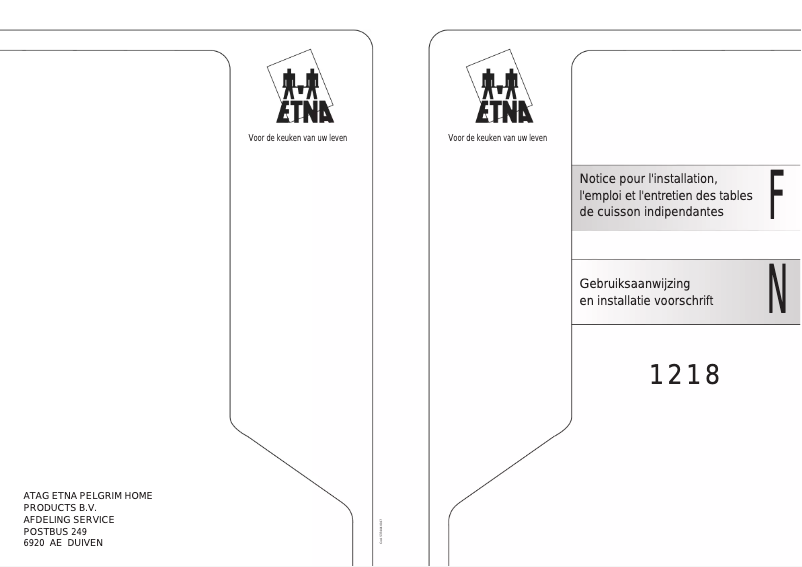 Image de la première page du manuel de l'appareil 1218VW