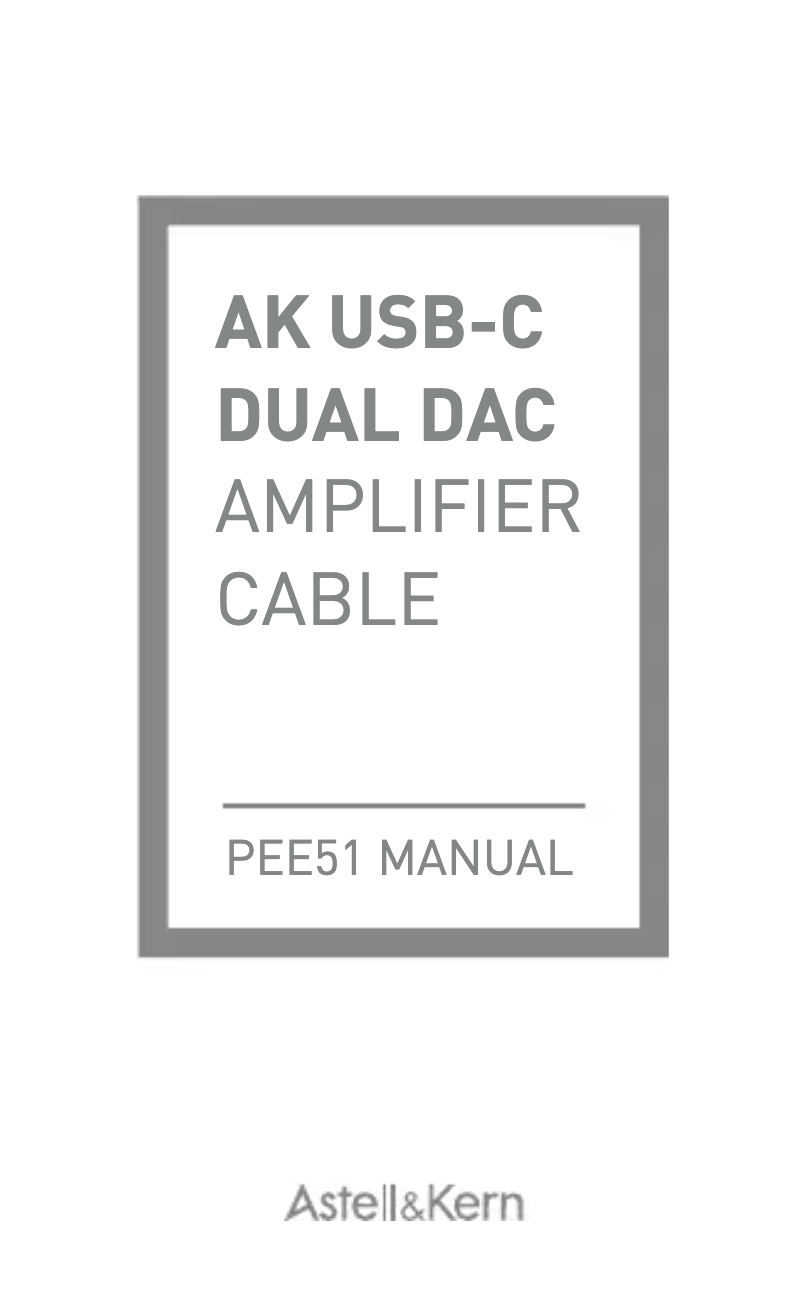 Image de la première page du manuel de l'appareil USB-C Dual DAC