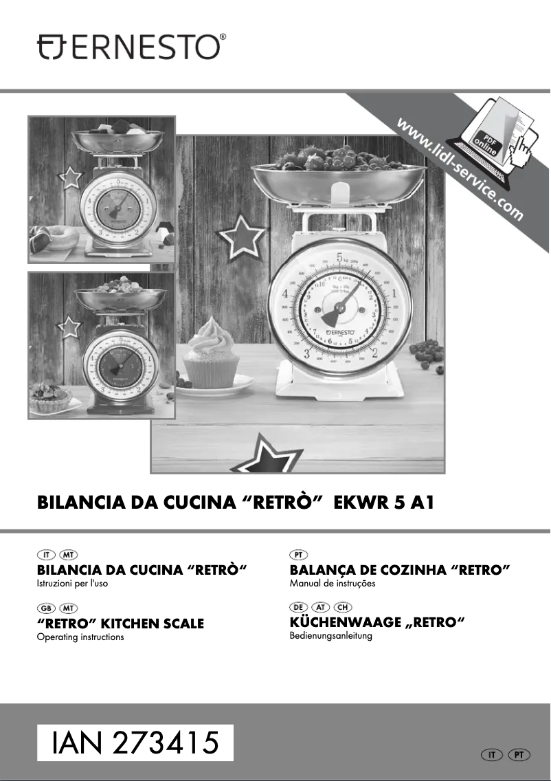 Page n°1 - Manuel utilisateur SilverCrest EKWR 5 A1