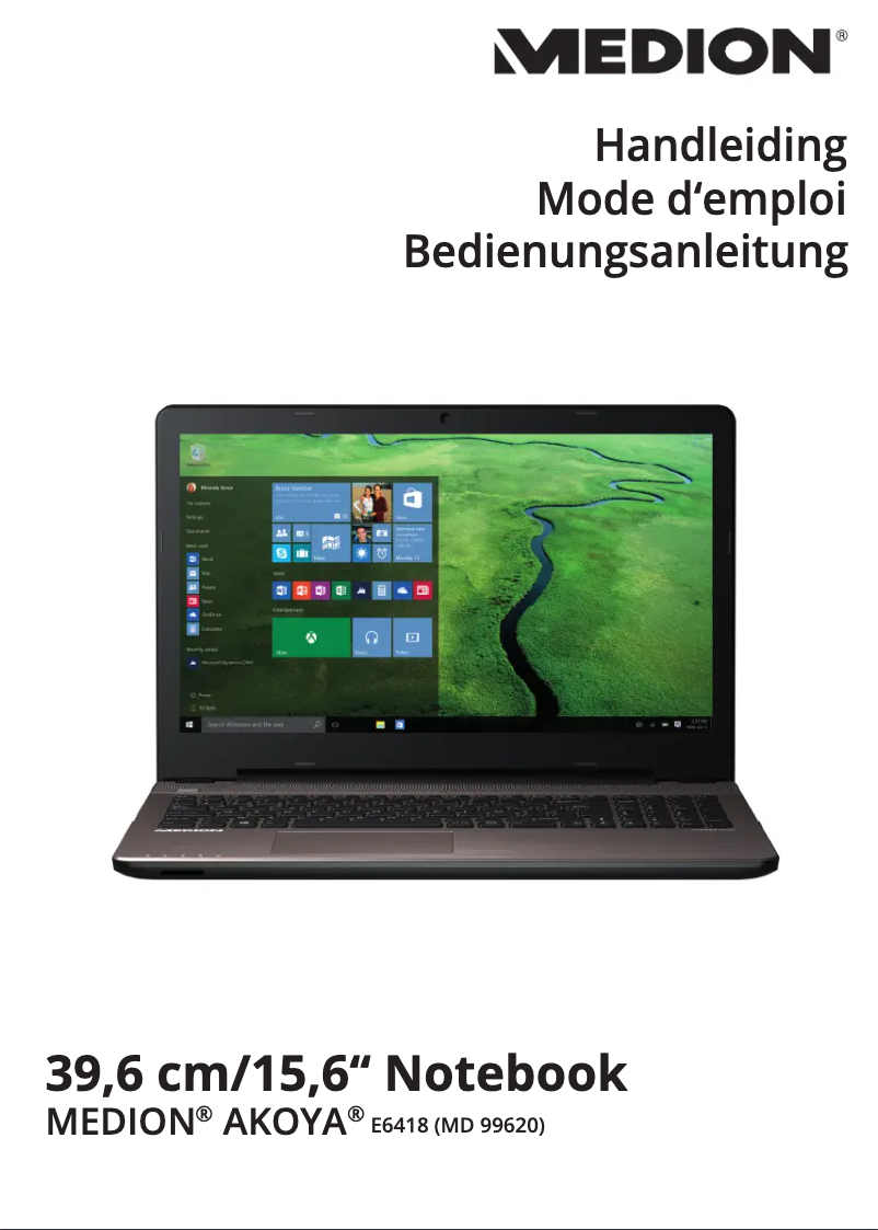 Page n°1 - Manuel utilisateur Medion Akoya E6418 MD 99620