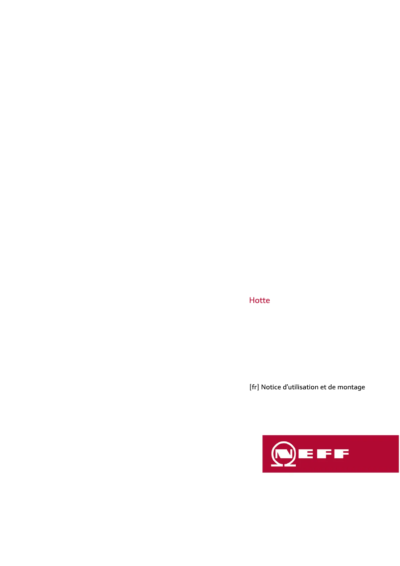 Page n°1 - Manuel utilisateur Neff D35KHM2S0