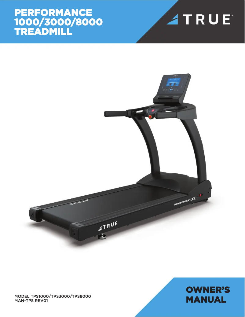 Page 1 de la notice Manuel utilisateur True Performance 8000