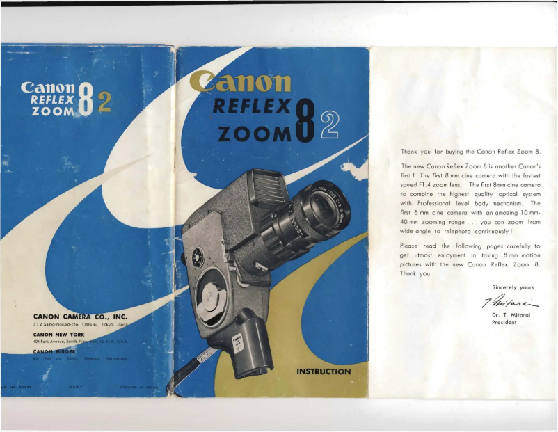 Página 1 del manual Manual de usuario Canon Reflex Zoom 8-2