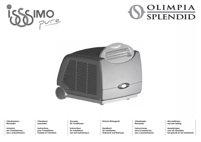 Página 1 del manual Manual de usuario Olimpia Splendid Issimo Pure 12