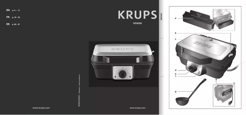 Image de la première page du manuel de l'appareil WD6008
