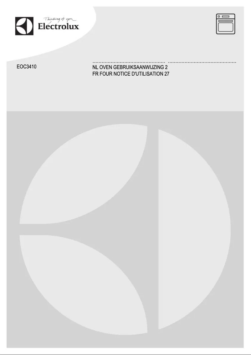 Page n°1 - Manuel utilisateur Electrolux EOY5851FAX