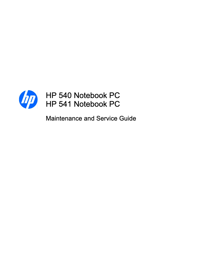 Image de la première page du manuel de l'appareil 540