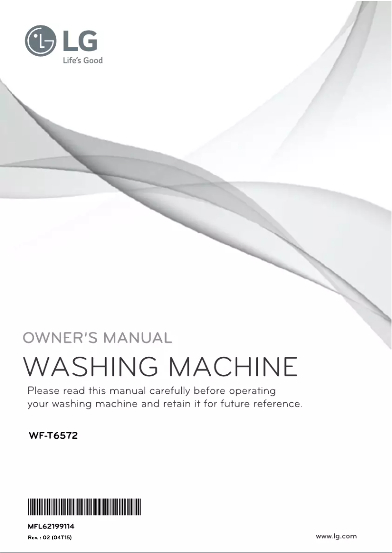 Page 1 de la notice Manuel utilisateur LG WF-T6572