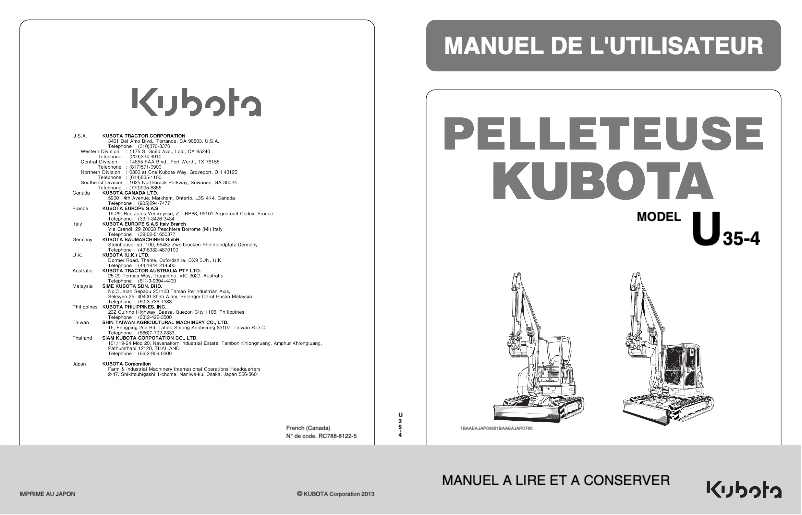 Image de la première page du manuel de l'appareil U35-4