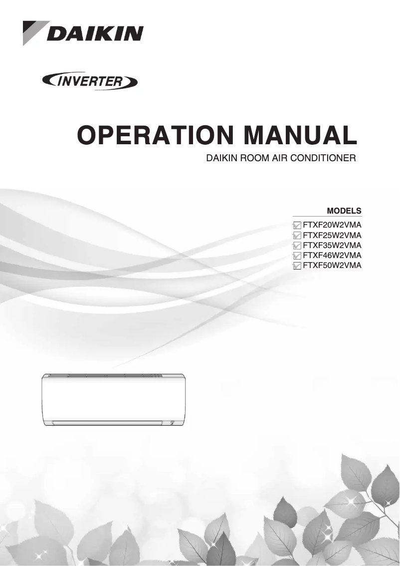 Página 1 del manual Manual de usuario Daikin Lite FTXF70W2VMA