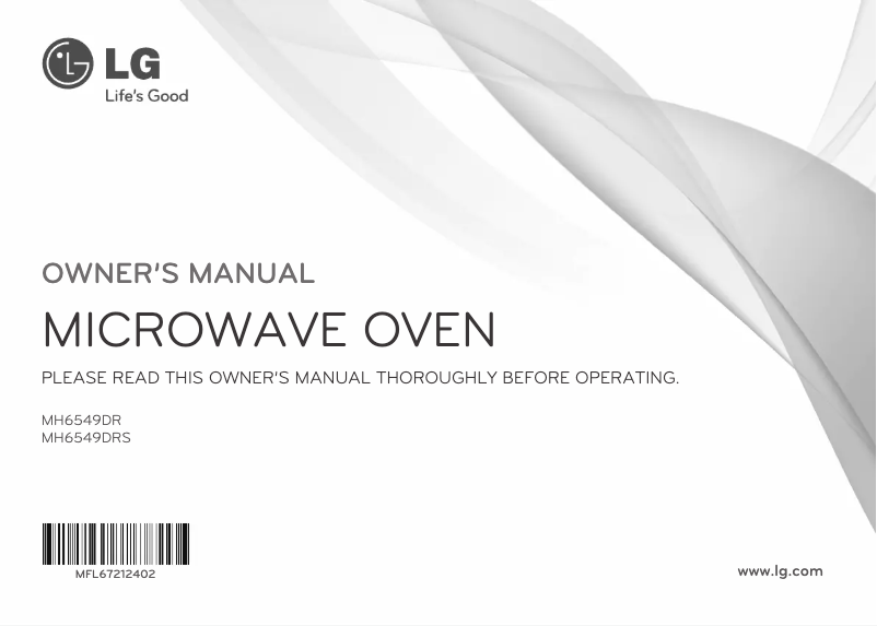 Página 1 del manual Manual de usuario LG MH6549DR