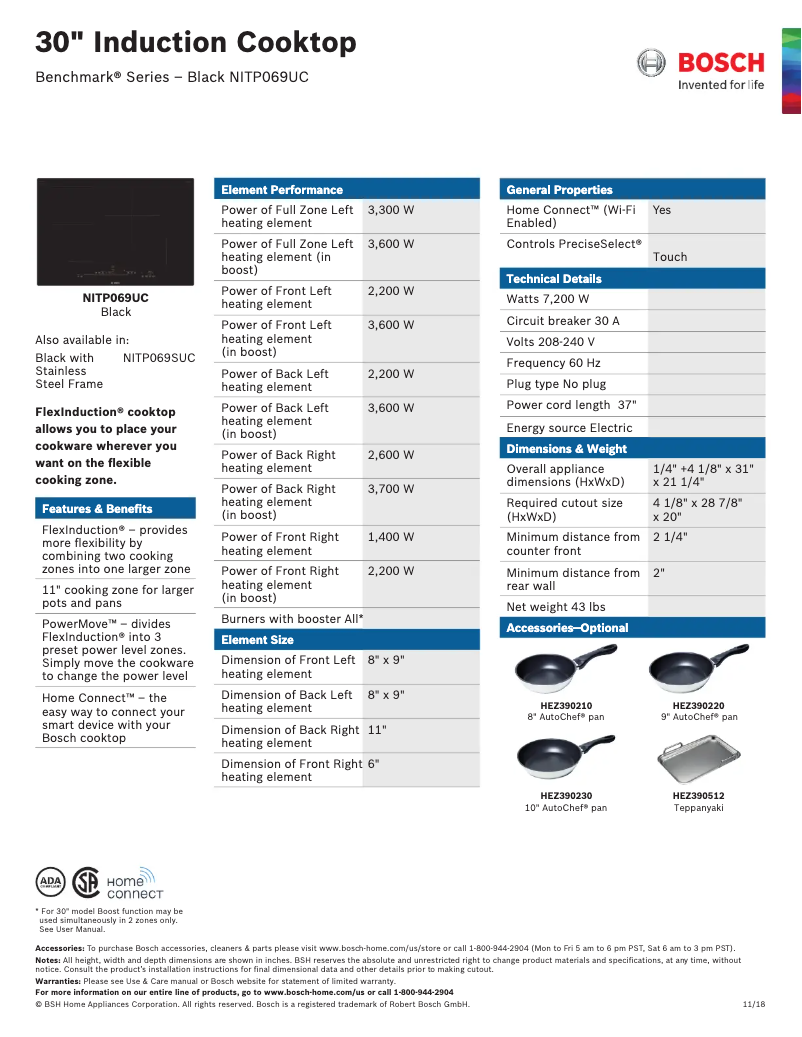 First page image of the manual for NITP069UC