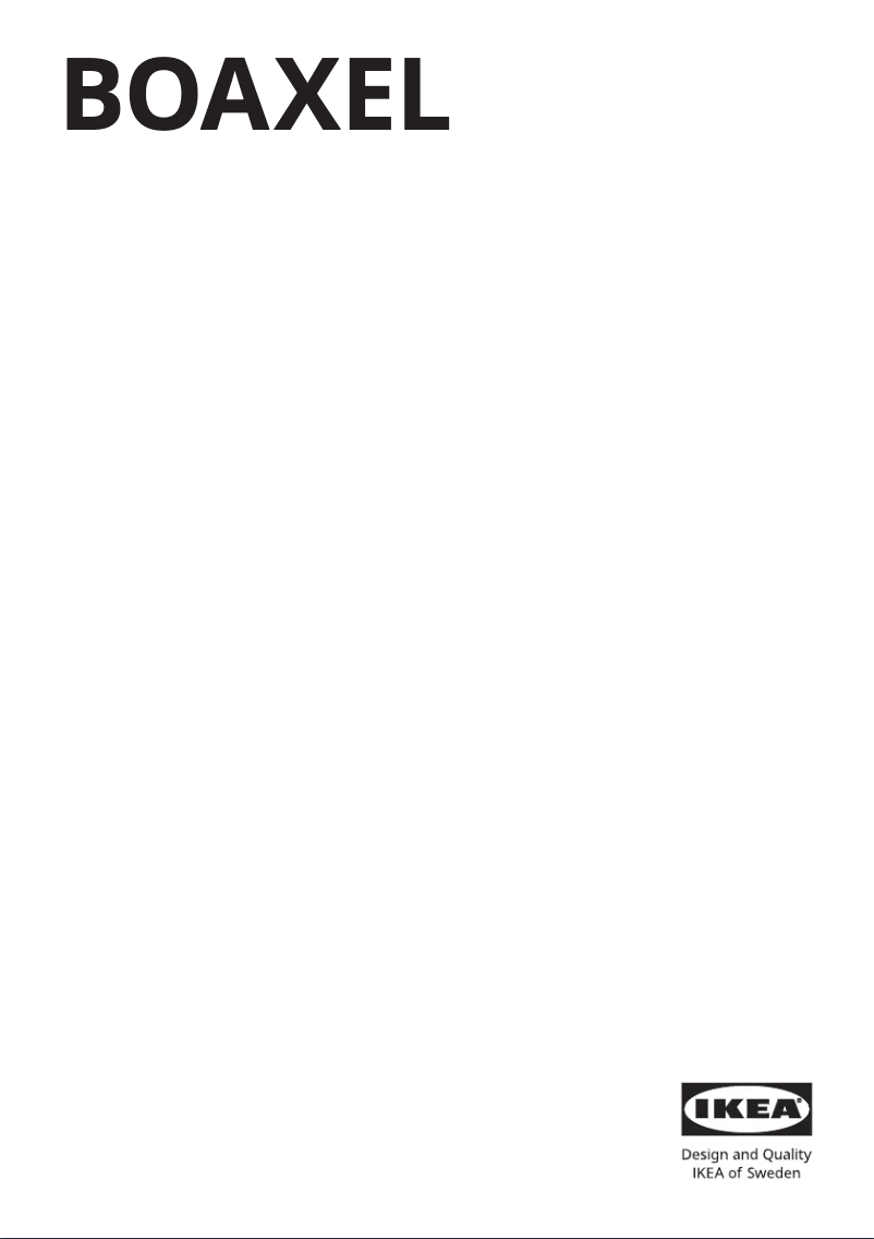 Page 1 de la notice Manuel utilisateur Ikea BOAXEL 805.760.79