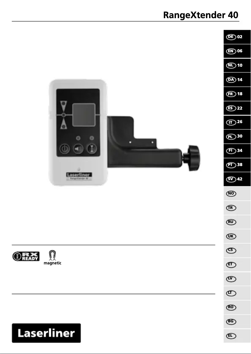 Page 1 de la notice Manuel utilisateur Laserliner RangeXtender 40