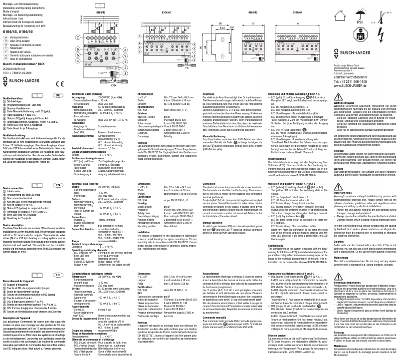 Imagen de la primera página del manual del dispositivo 2CKA006151A0237