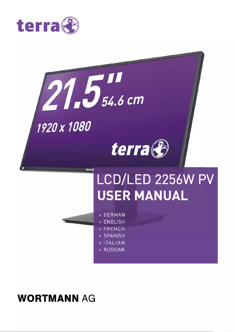 Page n°1 - Manuel utilisateur Wortmann AG 2256W PV