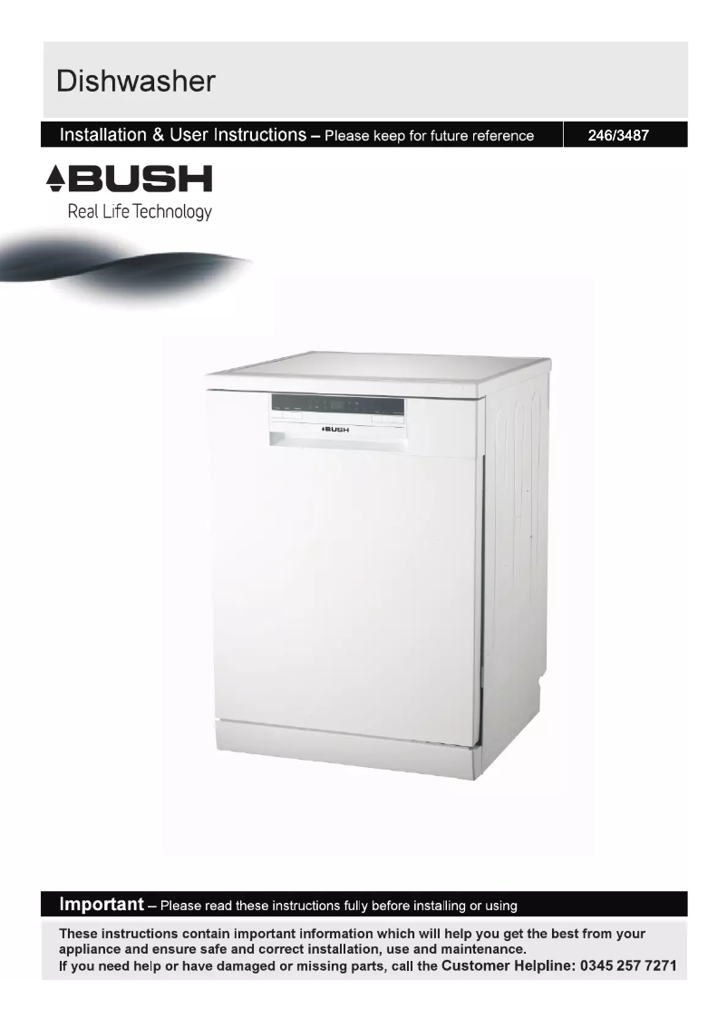 Imagen de la primera página del manual del dispositivo DWFS146W