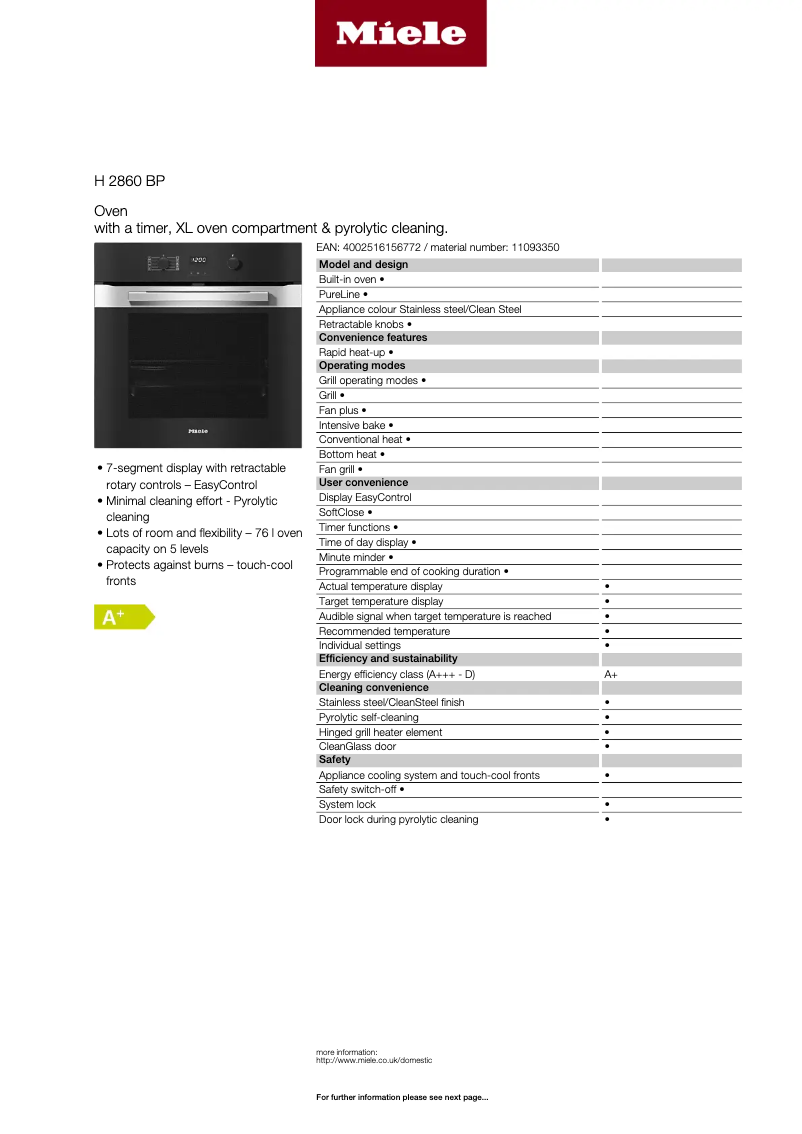 Image de la première page du manuel de l'appareil H 2860 BP