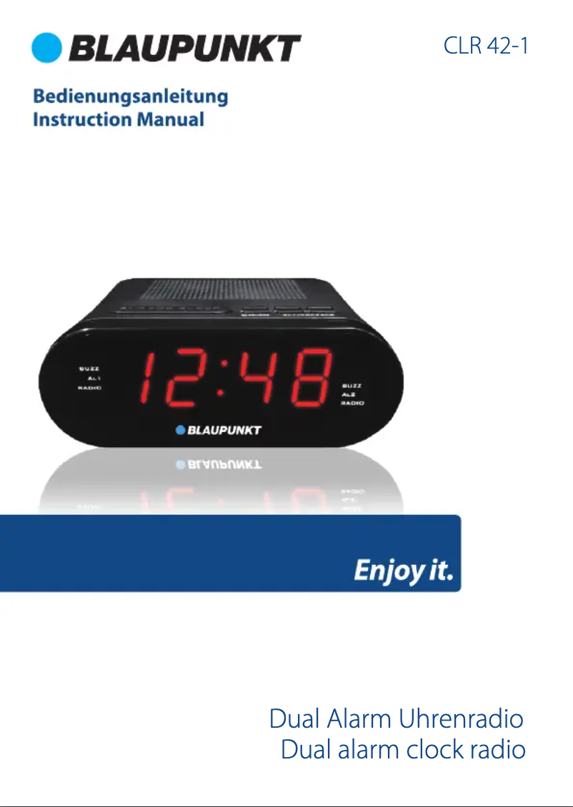 Page n°1 - Manuel utilisateur Blaupunkt CLR 42-1