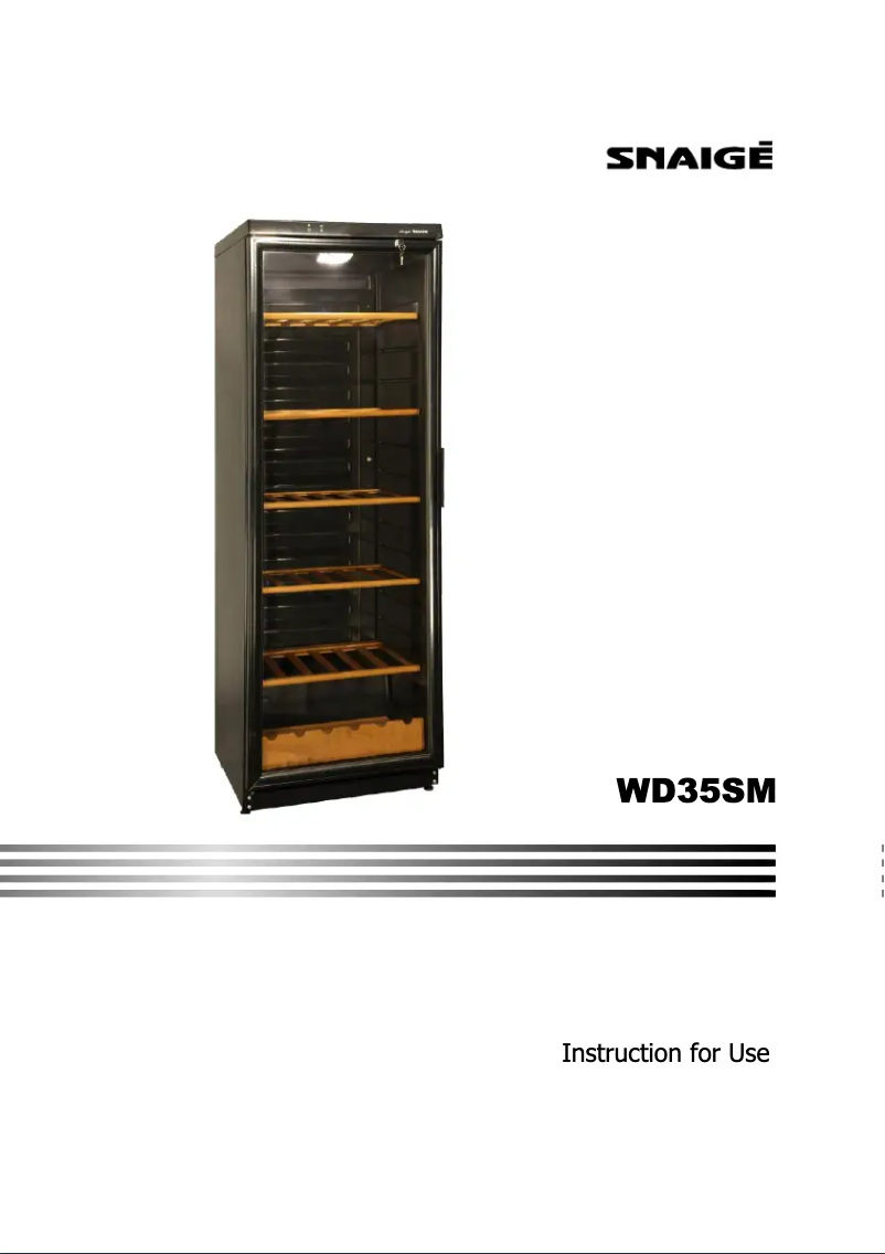 Page n°1 - Manuel utilisateur Snaigė WD35SM-S3JJSG1