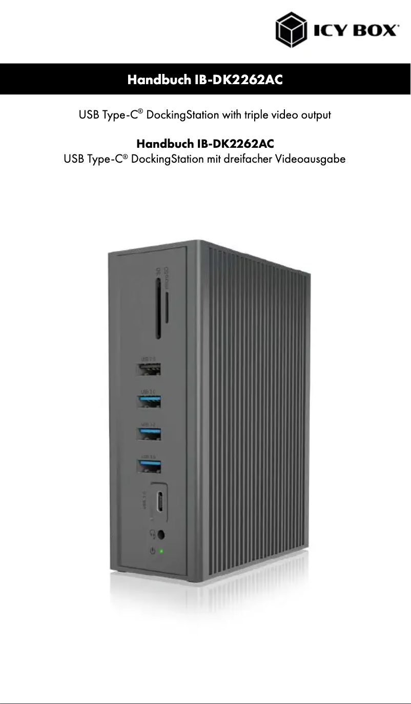 Imagen de la primera página del manual del dispositivo IB-DK2262AC