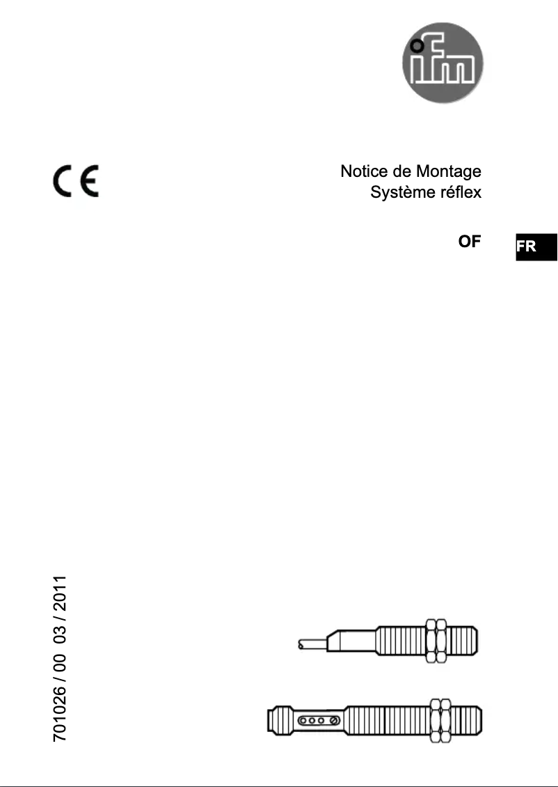 Page 1 de la notice Manuel utilisateur IFM OF5016