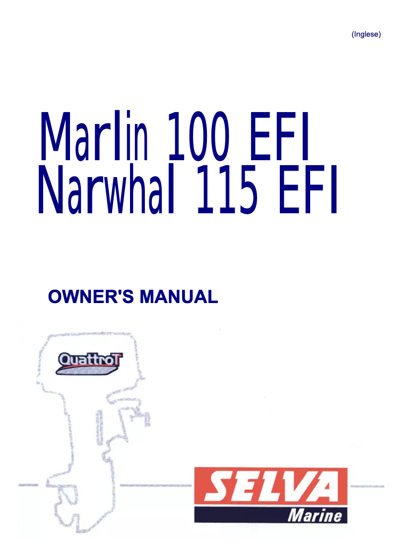 Page 1 de la notice Manuel utilisateur Selva Marlin 100 EFI