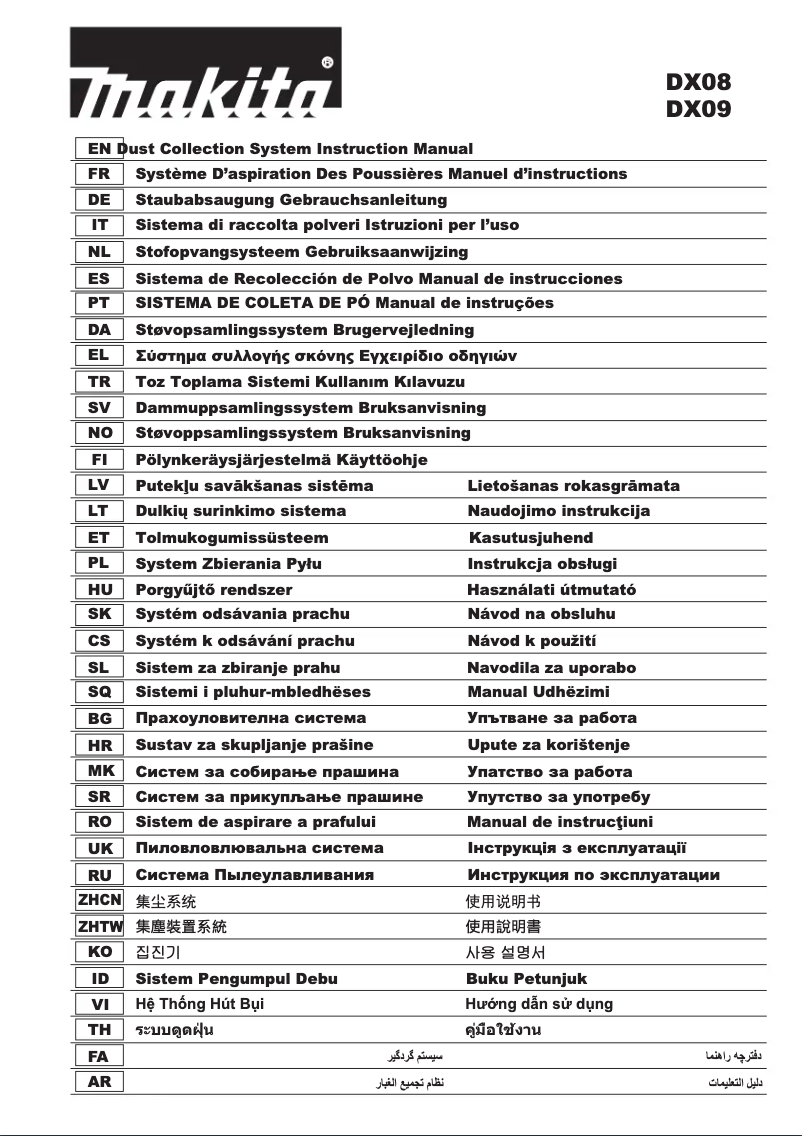Page 1 of the manual User Manual Makita DX09