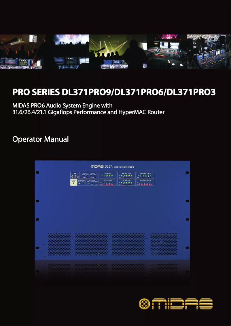 Page n°1 - Mode d'emploi Midas DL371PRO3