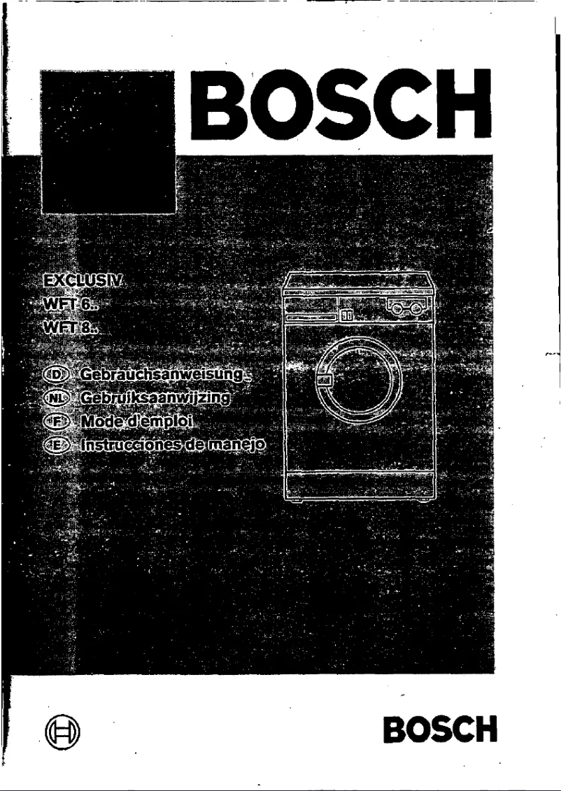 Page 1 de la notice Manuel utilisateur Bosch WFT6030