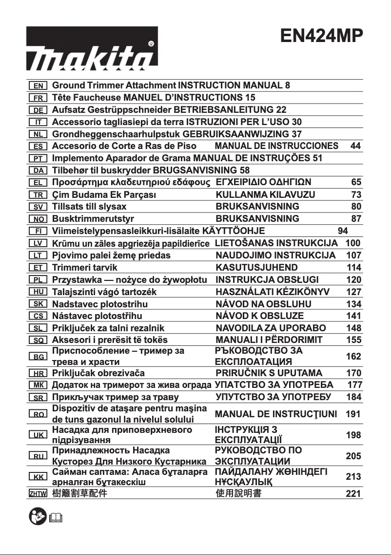 Image de la première page du manuel de l'appareil EN424MP