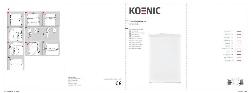 Image de la première page du manuel de l'appareil KFZ 121 E W