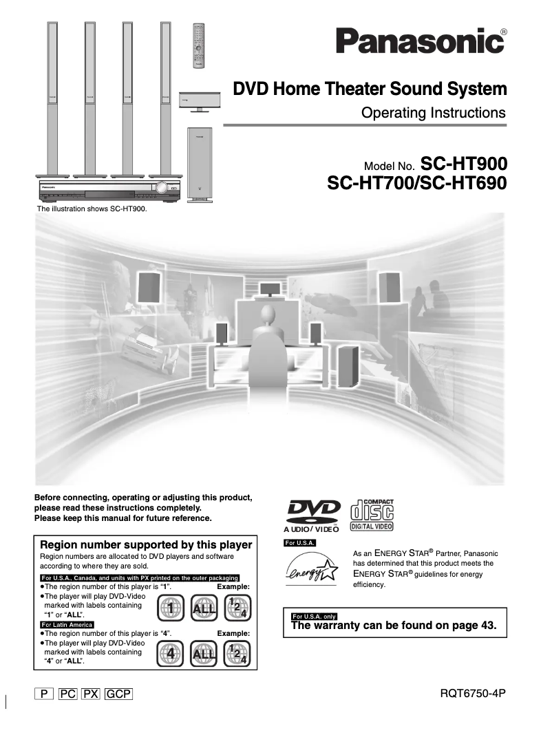 Image de la première page du manuel de l'appareil SC-HT690