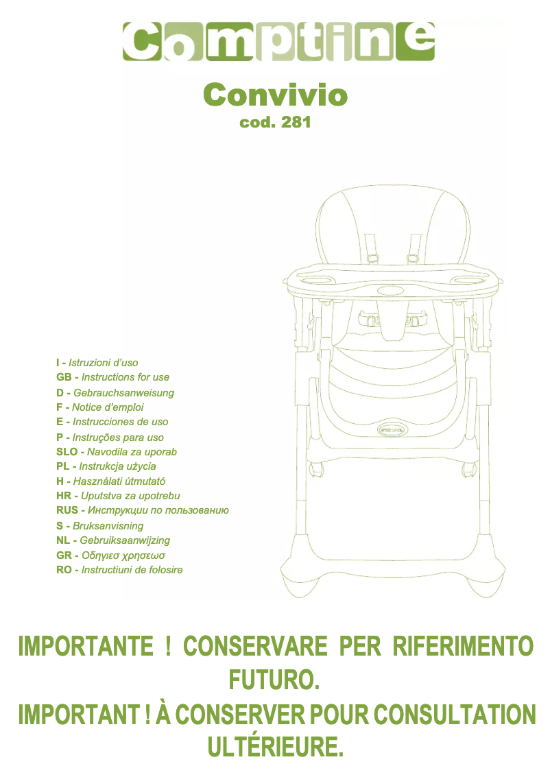 Page n°1 - Manuel utilisateur Brevi Convivio