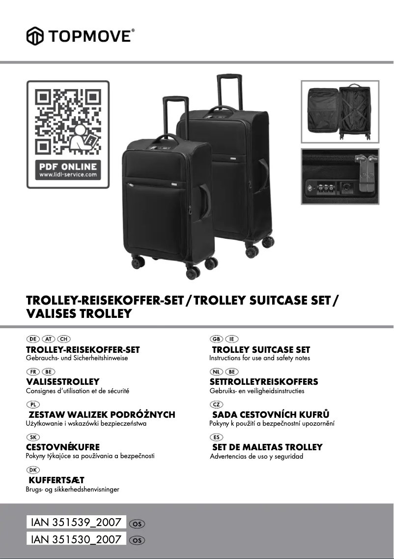 Página 1 del manual Manual de usuario Topmove IAN 311625