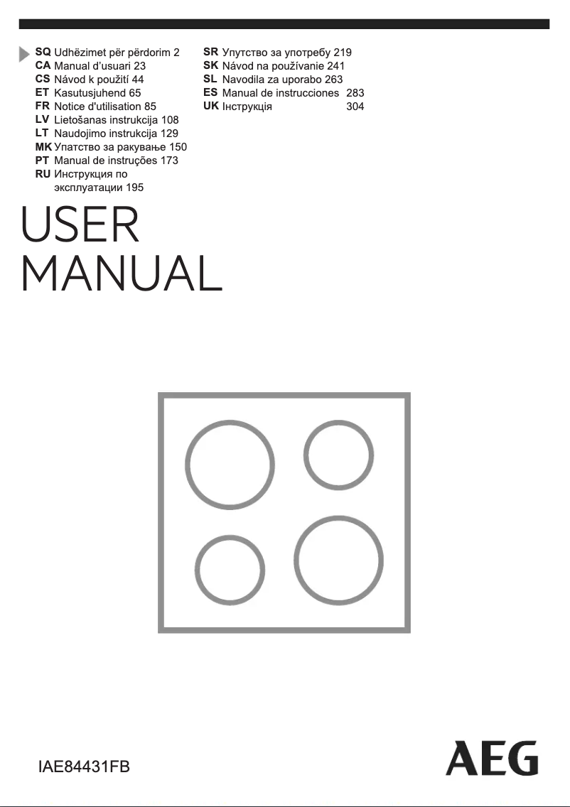 Image de la première page du manuel de l'appareil IAE84431FB