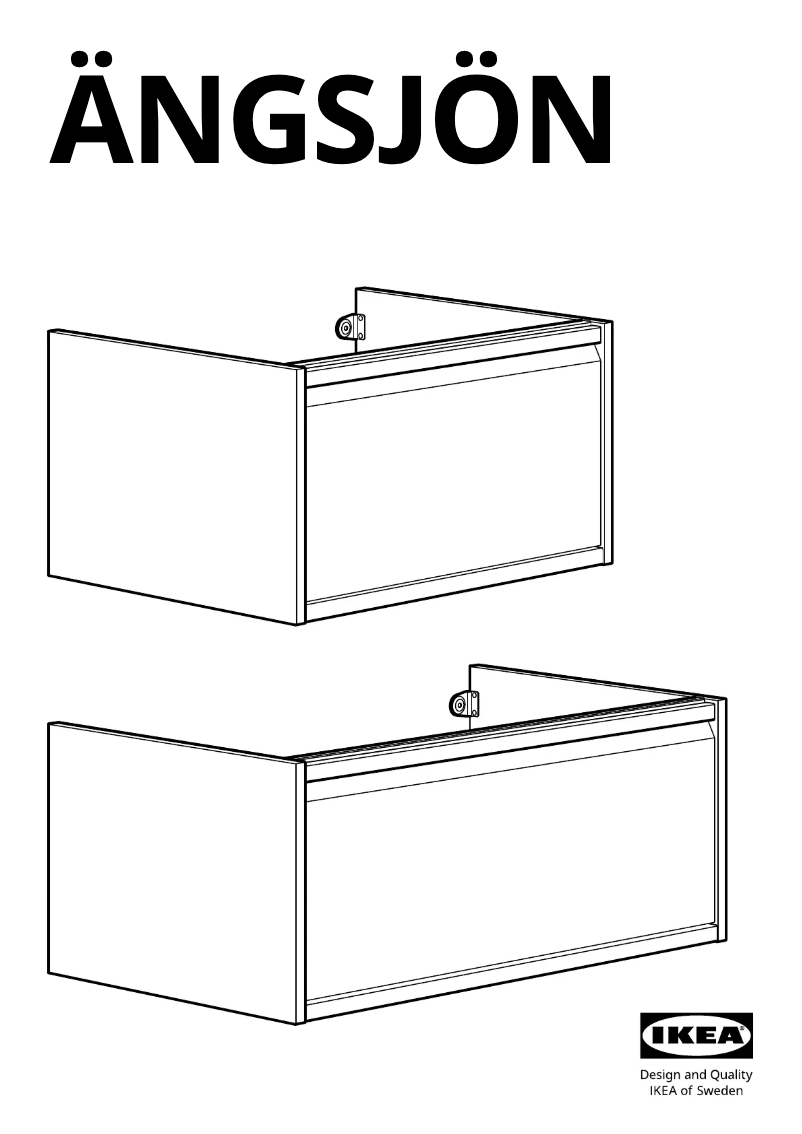 Page 1 de la notice Manuel utilisateur Ikea ÄNGSJÖN 205.353.79