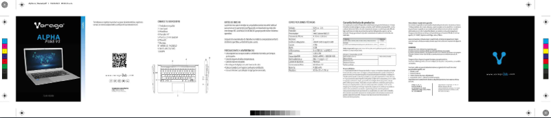 Page 1 de la notice Manuel utilisateur Vorago ALPHA PLUS V2 N4020