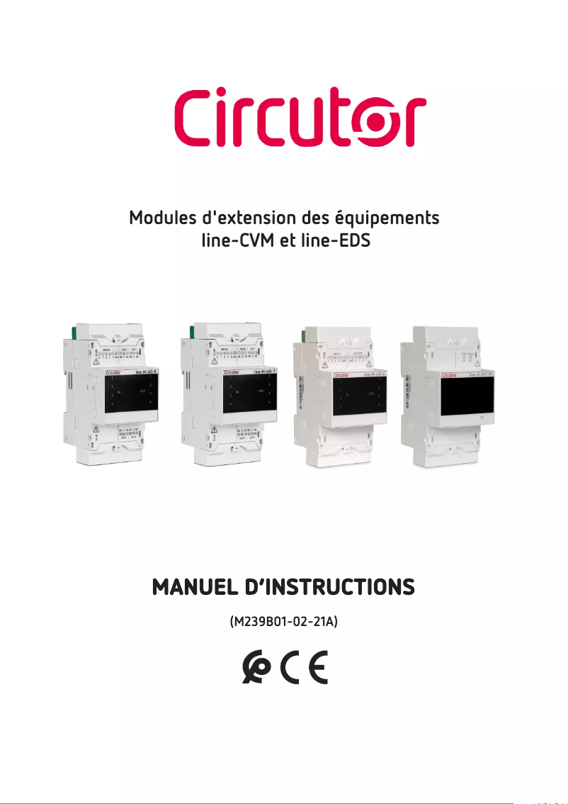 Page n°1 - Manuel utilisateur CIRCUTOR Line-M-4IO-RV