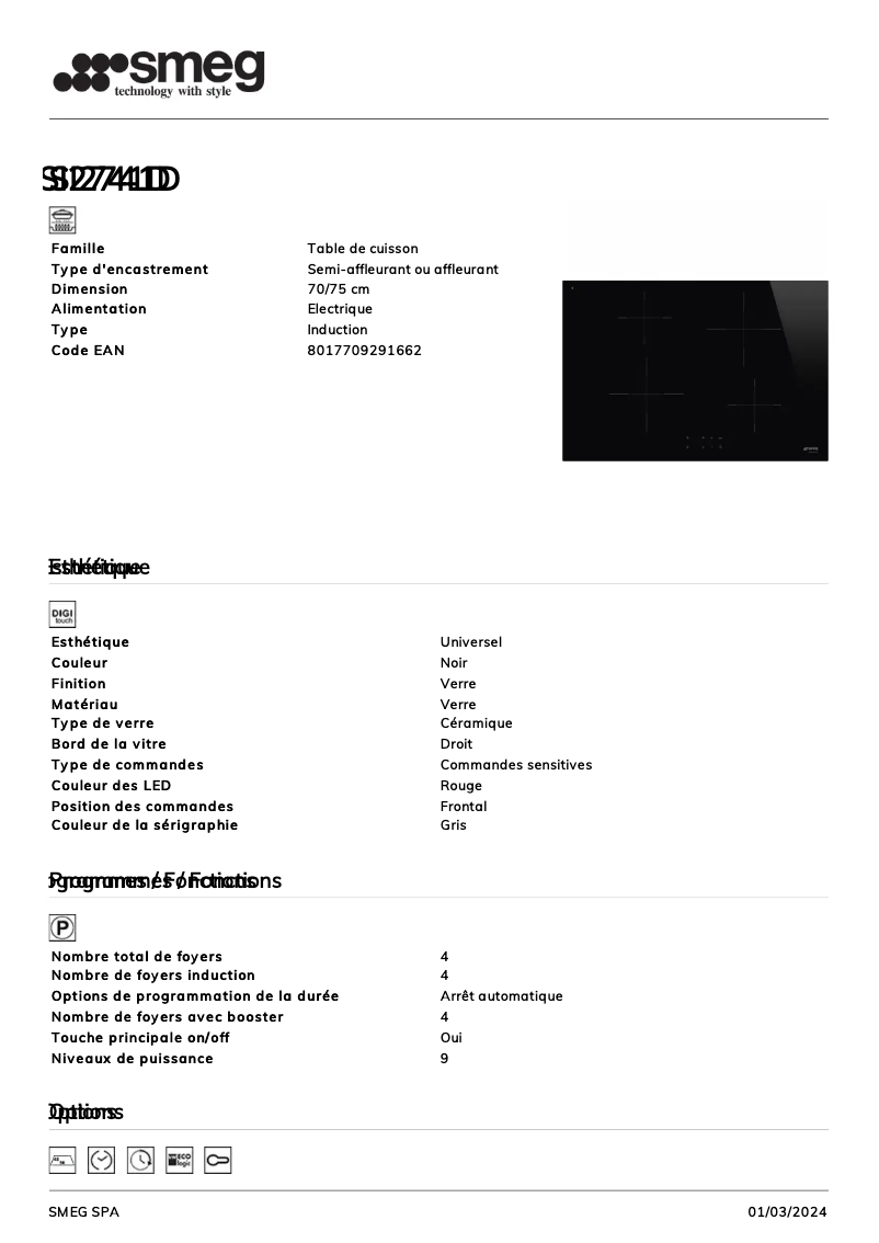 Image de la première page du manuel de l'appareil SI2741D